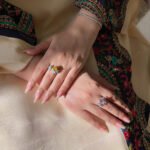 ⁦خاتم بحجر اصفر 💛⁩ - الصورة ⁦2⁩