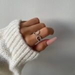 ⁦خاتم اللؤلؤ الفضي⁩ - الصورة ⁦2⁩