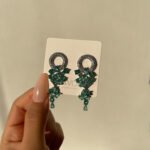 Luxury drop earrings full of zircon - Image 2