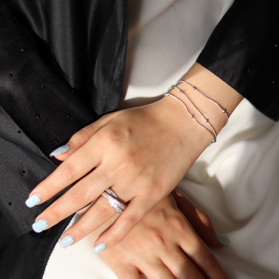 IMG_9790 Silver layers bracelet - الصورة 1